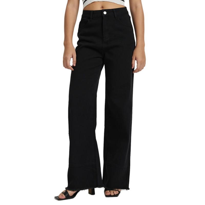 TEMU Jeans Black High-waist Slimming Denim Pants Women s S