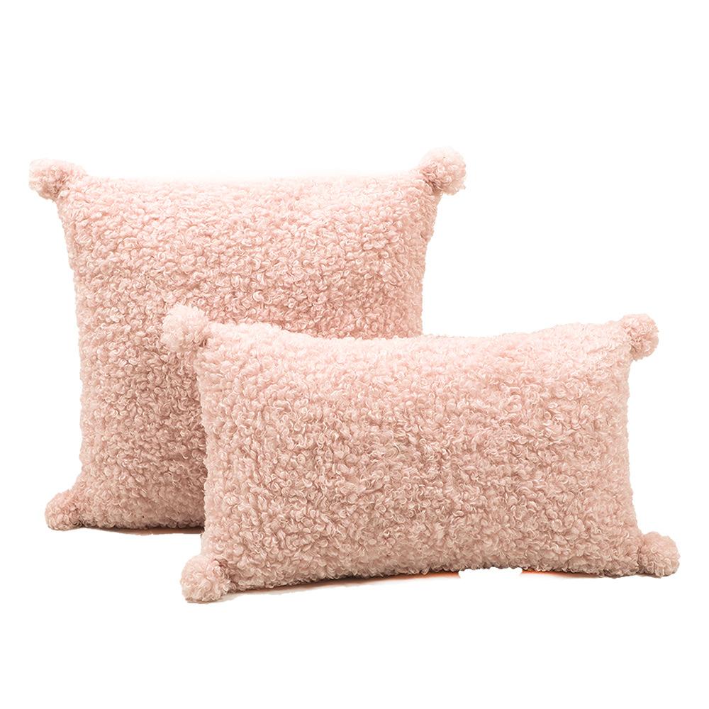 Cheap Lamb Velvet Pillow Doublesided Plush Soft Decorative Pillow