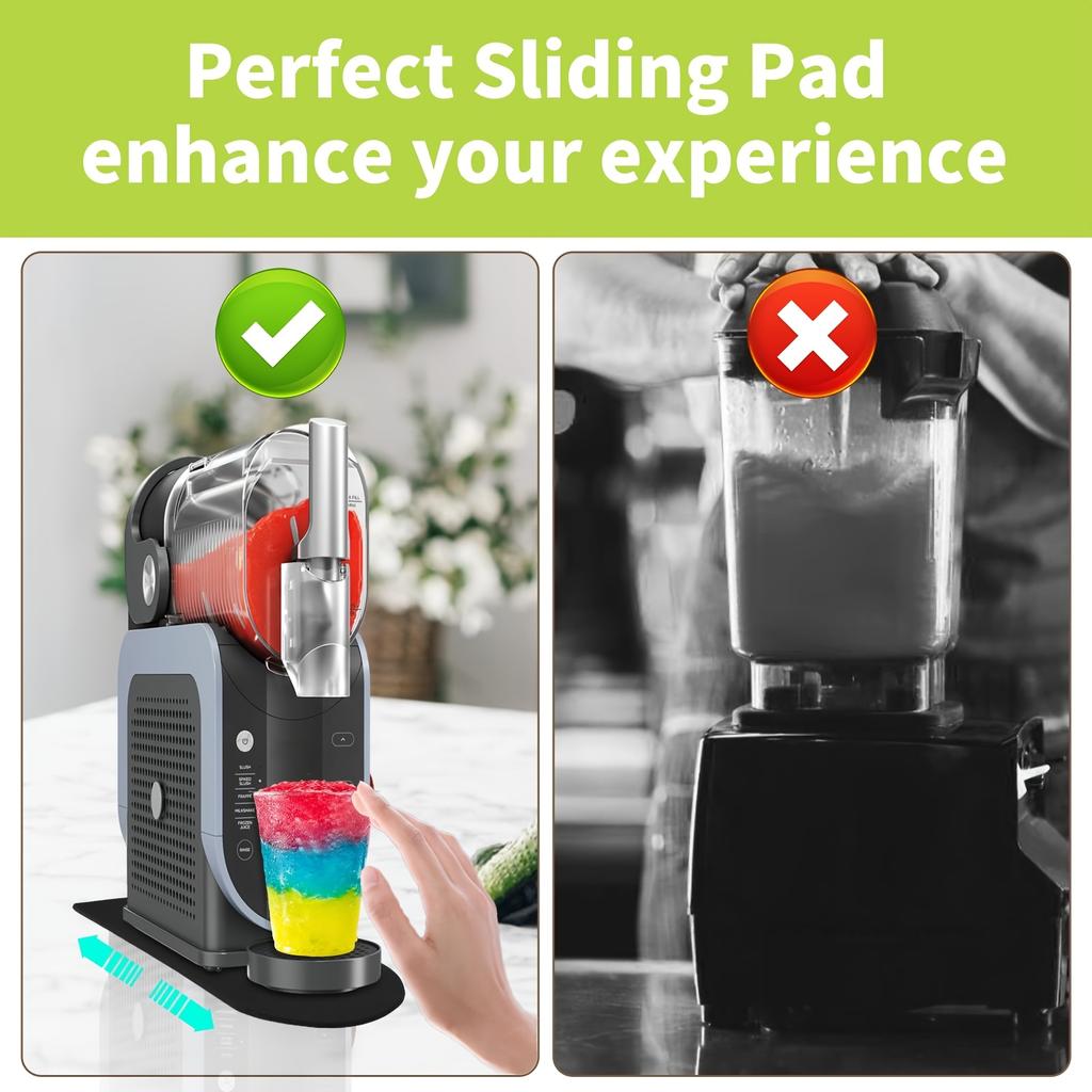 1pc Sliding Pad for Ninja Slushie Machine - Easily Slide Drink Maker on Table- Slider Mat for Ninja Slushie Machine Accessories