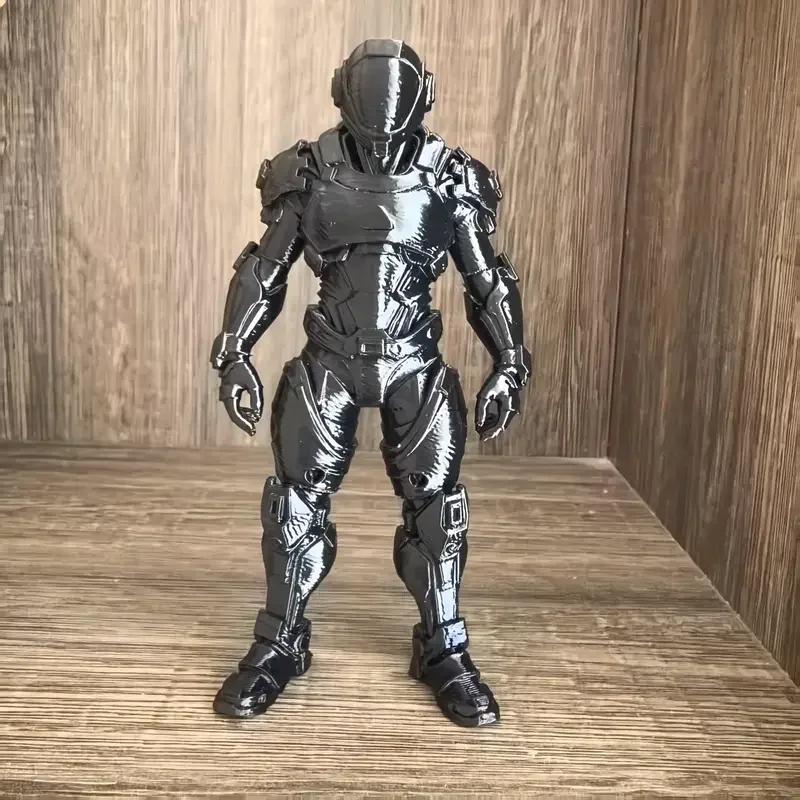3D Printed Guardian Armor Shadow Statue, Shadow Guardian Character Model Ornament, Character Model Home and Office Decoration