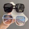 Trendy Square Sunglasses for Women Men Gradient Lenses Retro Unisex Shades Fashion Black Oculos De Sol