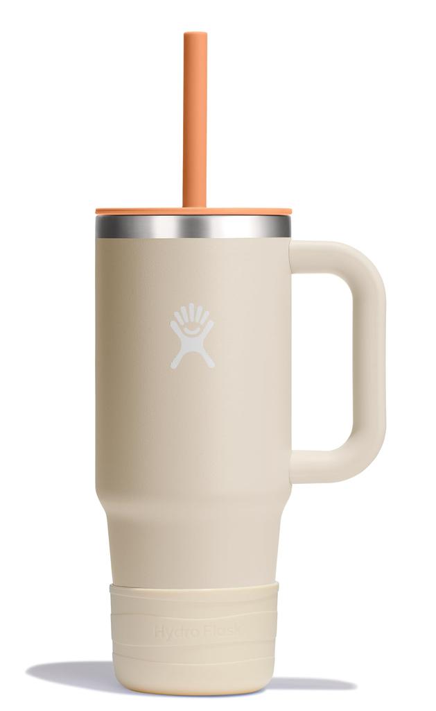 Stainless Steel Kids Tumbler with Straw, 24oz (709ml) Coconut Design, Insulated Water Bottle (Official Japanese Product)