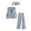 New Sleeveless Vest Casual Linen Pants for Summer