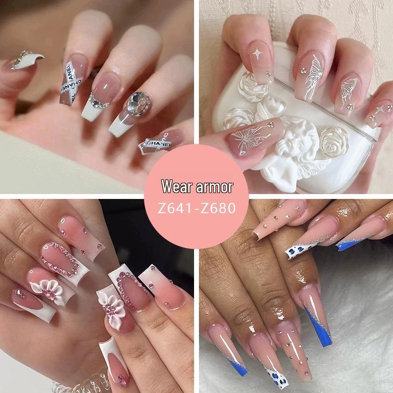

Spring/Summer Diamond Wearable Nails: Simple, Sweet, and Fashionable Manicure Pieces