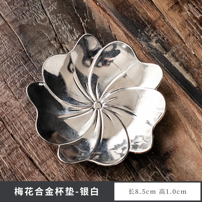 Japanese Style Tea Trays Retro Copper Anti Scalding Cup Holder Mat Pad Kung Fu Teaset Coffee Coaster Tea Ceremony Accessories