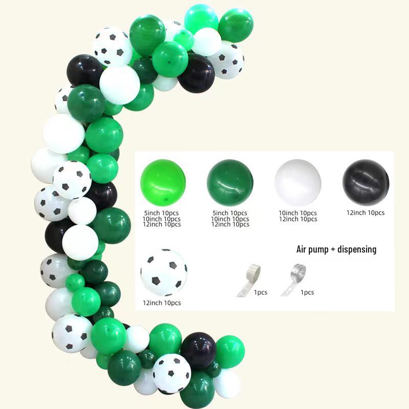 Football Birthday Party Decor Set: Plates, Cups, Tablecloth, Cutlery, Backdrop, Banner & Balloons.