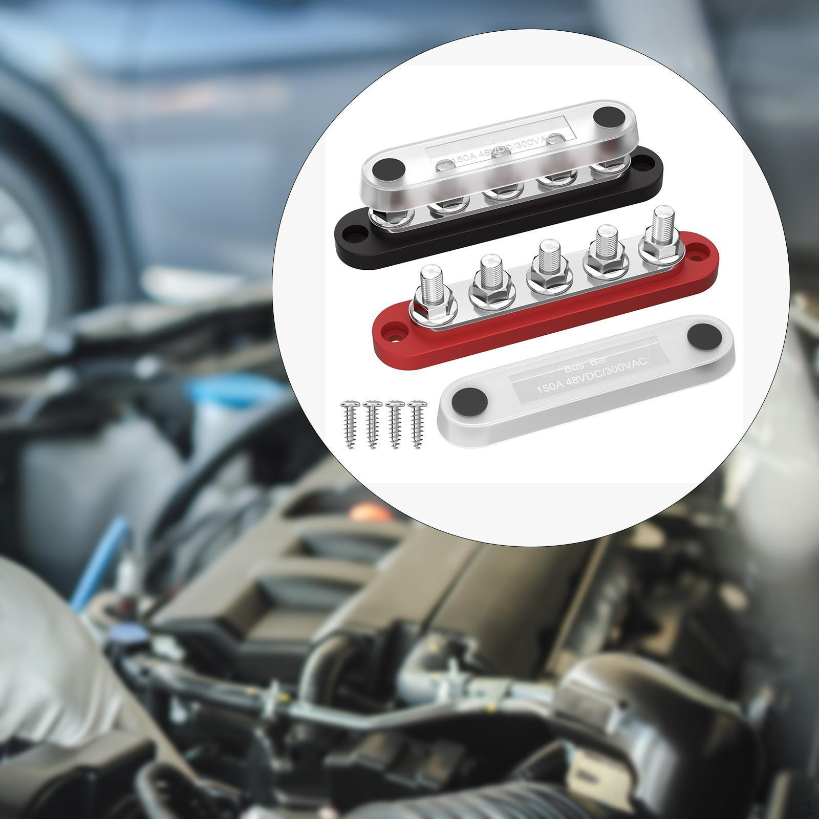 

Блок распределения питания 150A DC48V/AC300V с крышкой, ремонтная деталь, аксессуары, положительный и отрицательный