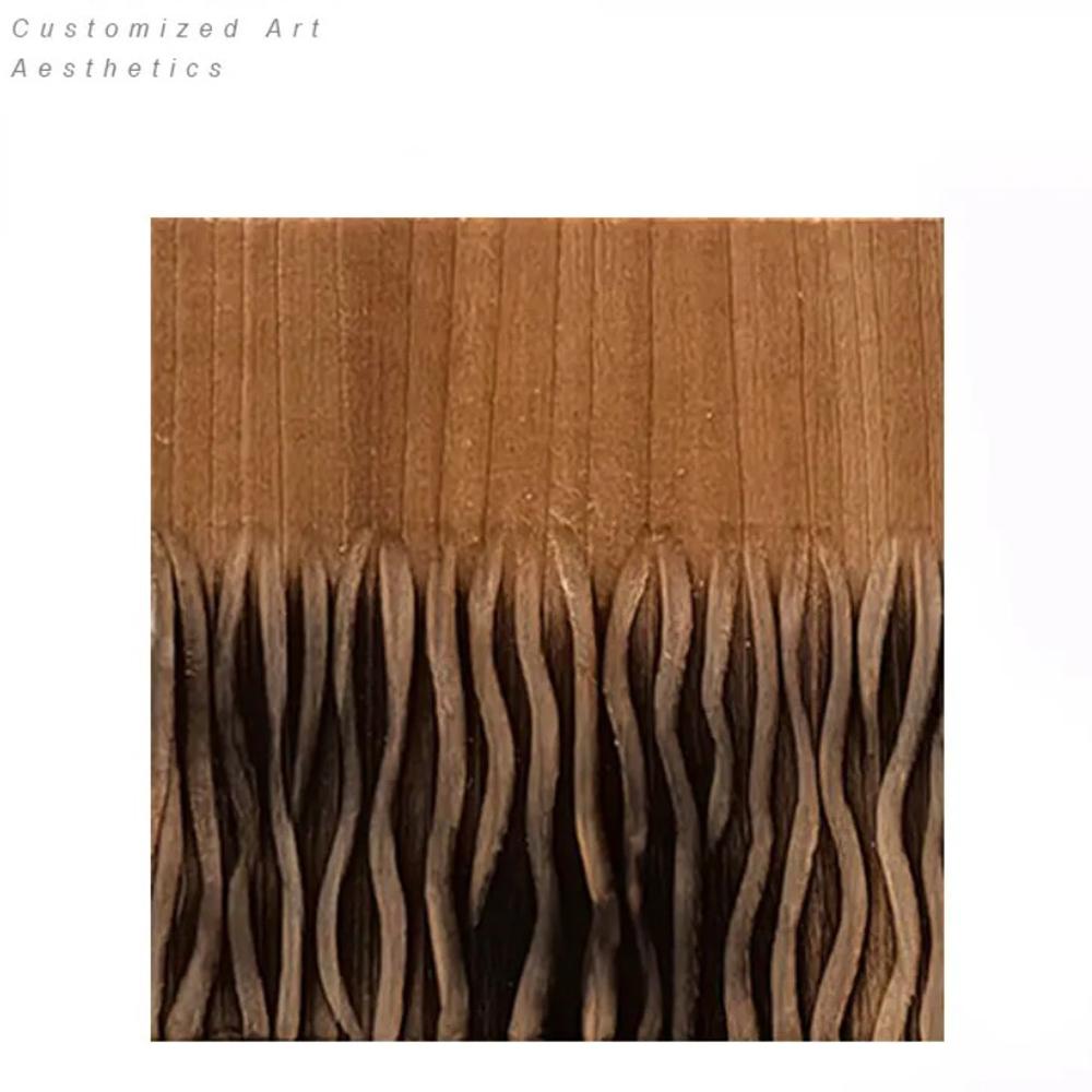 3D Texture Carved Wooden Wall Art