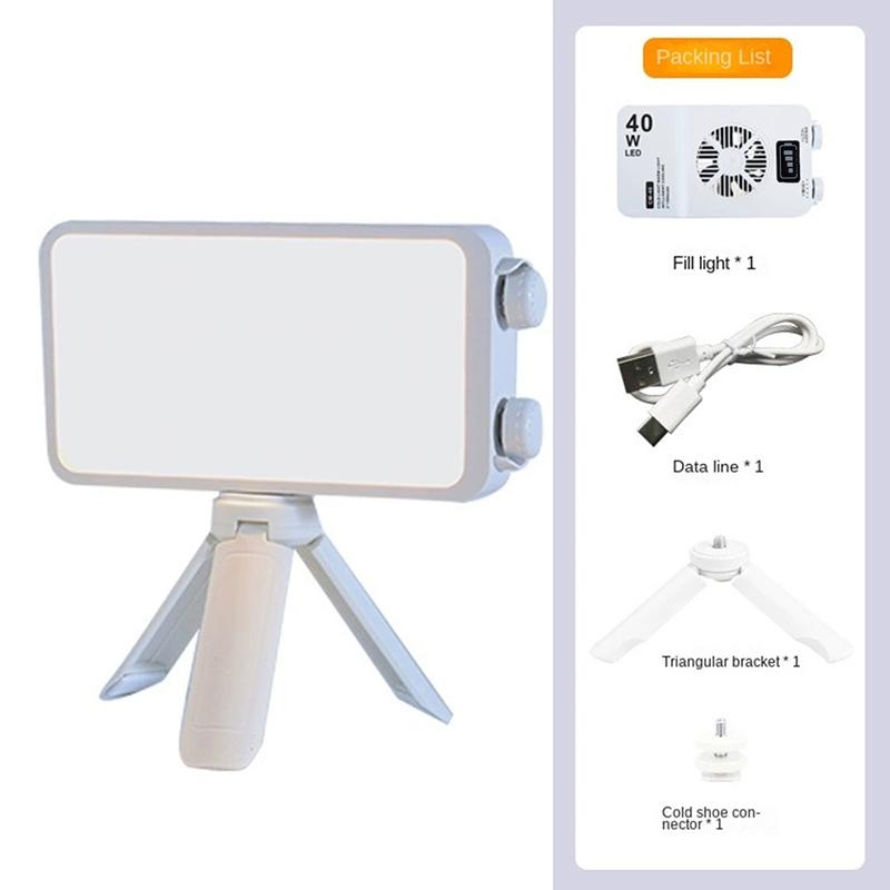 

New Led Soft Light Live Streaming Photography Fill Light 40W Portable Pocket Selfie Lighting Light Long Battery Life Three Color