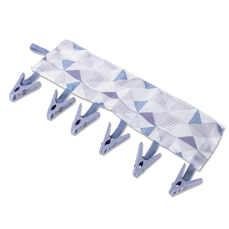 

Портативная складная вешалка для одежды с прищепками для сушки для путешествий, отеля, общежития и деловых поездок.