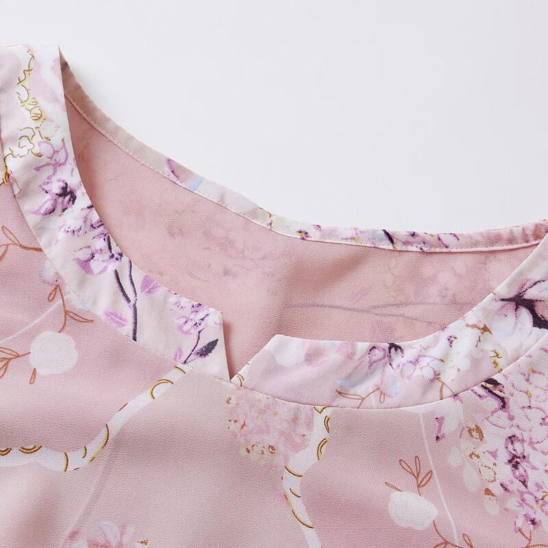 Paster Women's Printed Chiffon A-Line Midi Dress