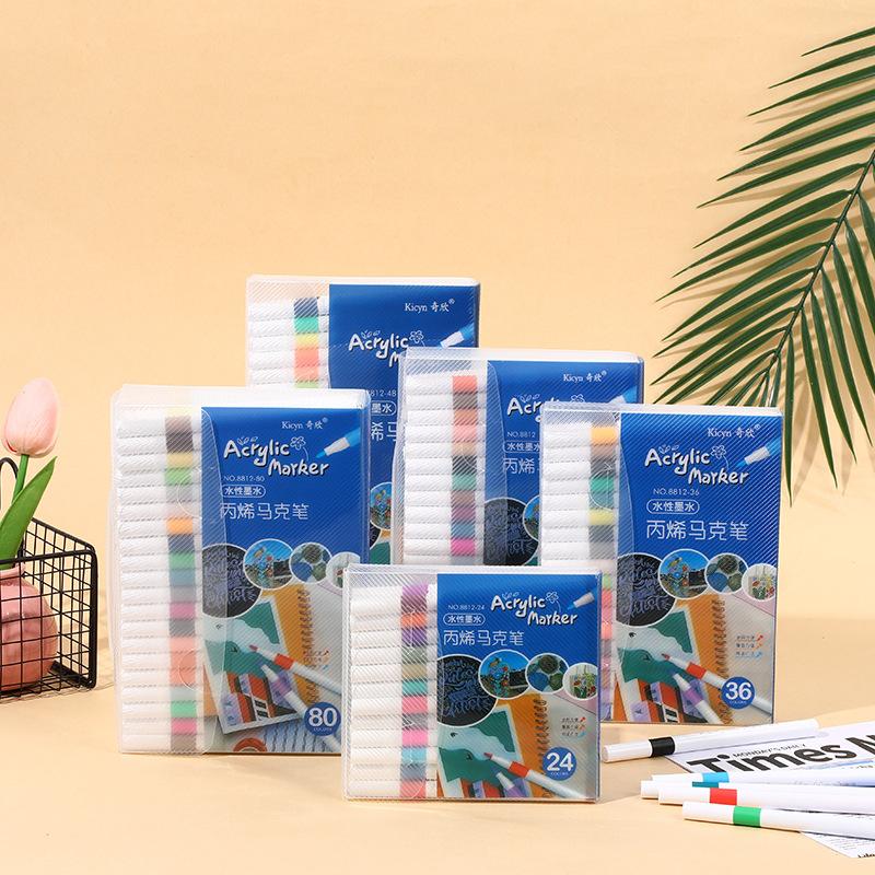 Acrylic Water-Based Marker, Primary School Art Watercolor Pen, Colorless And Stackable Children'S Drawing Color Pen