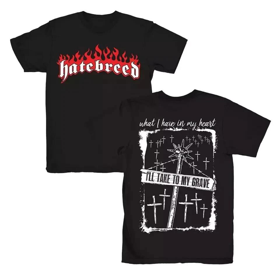 Горячая Новая Футболка Hatebreed с коротким рукавом, двусторонняя, черная, размеры S-5XL, унисекс XXL