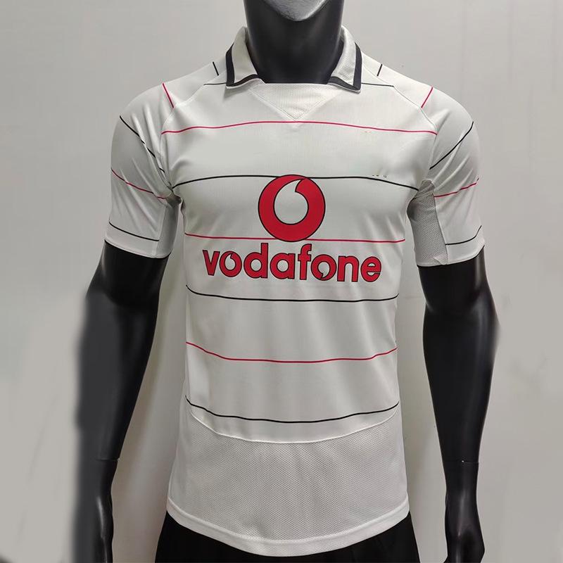 Retro 04-05 Manchester United Away Football Jersey S белый