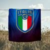 1PC Italian Football Crest Printed Soft Flannel Blanket Throw for Adult Bedroom Living Room Sofa Camping Travel Fan gifts Christmas Gifts