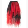 Women's Irregular Mesh Midi Skirt, High,waisted Versatile Half Skirt