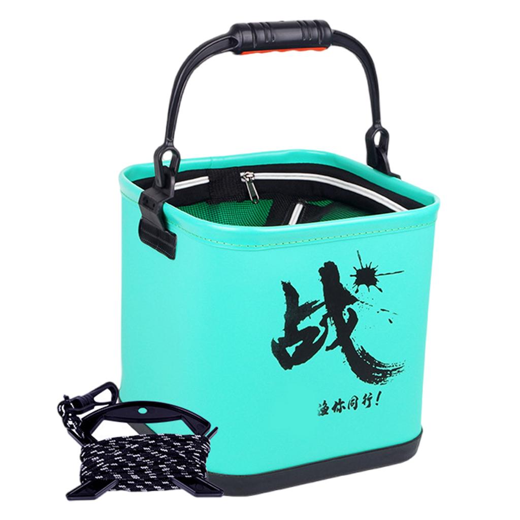Outdoor Camping Bucket Water Container with Rope 7/13L Folding Fishing Bucket Portable Water Tanks Easy To Carry