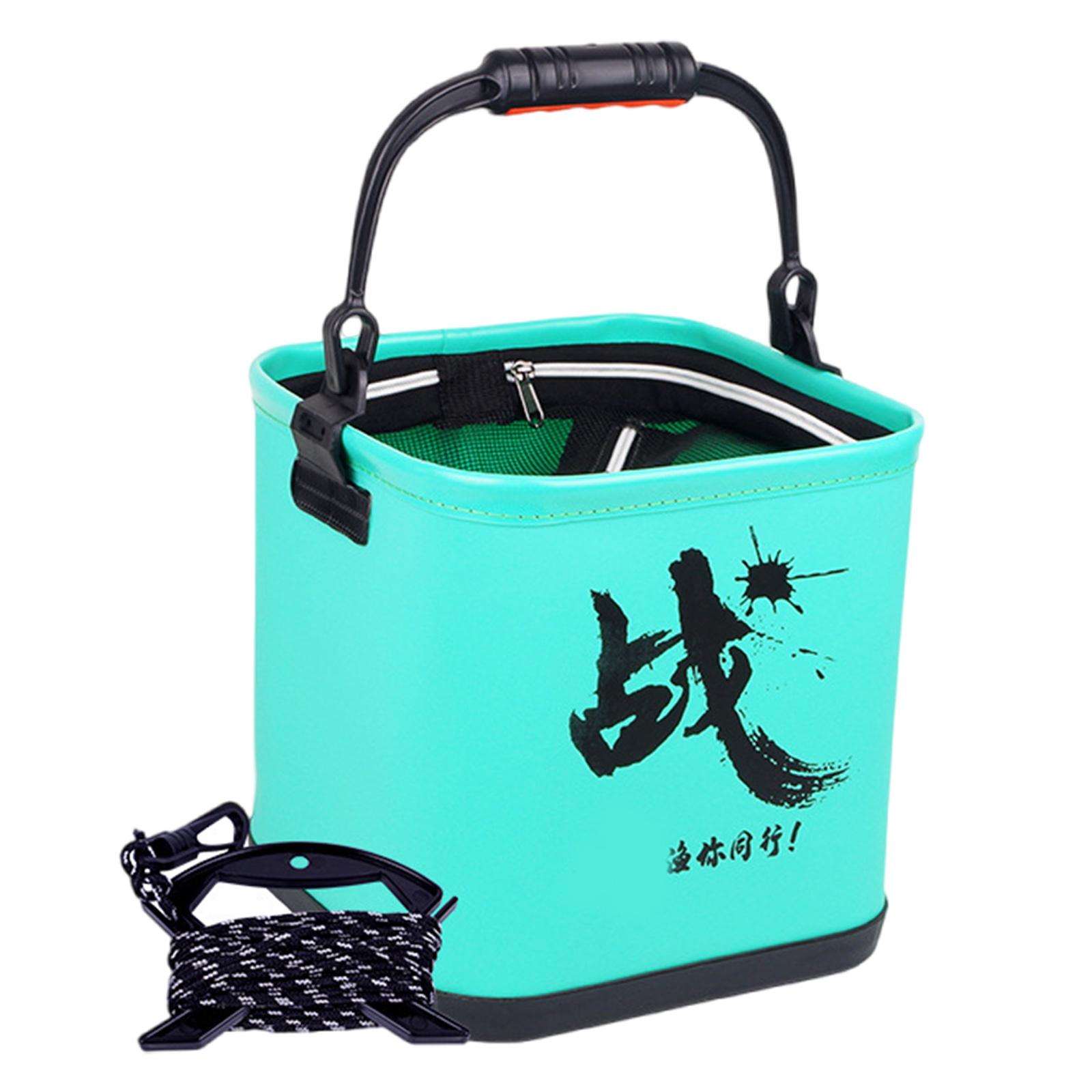 

Outdoor Camping Bucket Water Container with Rope 7/13L Folding Fishing Bucket Portable Water Tanks Easy to Carry