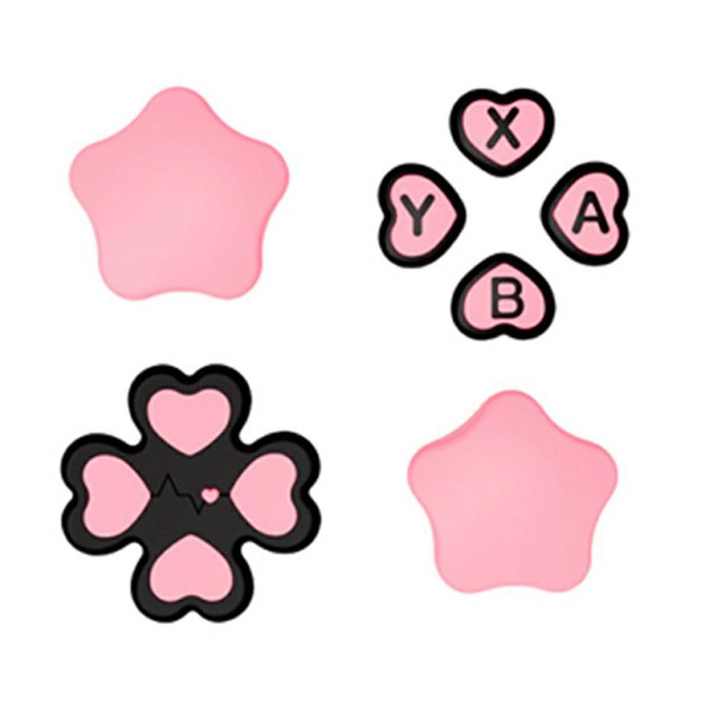 For Nintendo Switch 2 Silicone Joystick Caps Cute Button Sticker Set Game Controller Accessories