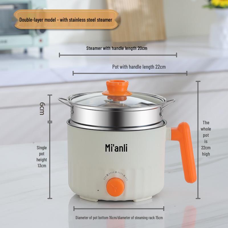 Mini multicooker electric multifuncțional: Gătește la abur și gătește pentru o persoană, Ideal pentru cămine