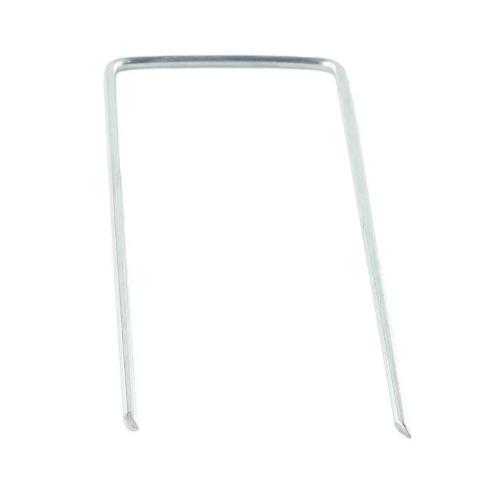 New Set Anchor Pins Galvanized Steel Nail Lawn Pins U Shaped For Garden Greening 50pcs/set Accessories Camping