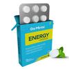 Go Mints Energia + Foco Mints | Energia Sustentada & Impulso Cerebral Rápido | Cafeína Natural, L-Teanina | Sem Açúcar & Vegano | Pacote de 1 (12 Pastilhas),