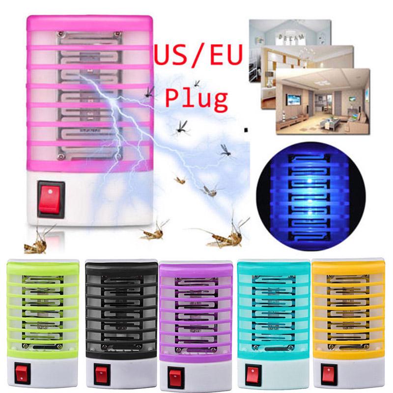 

Socket Mini Led Electric Mosquito Fly Bug Insect Trap Killer Zapper Lamp Night EU Plug