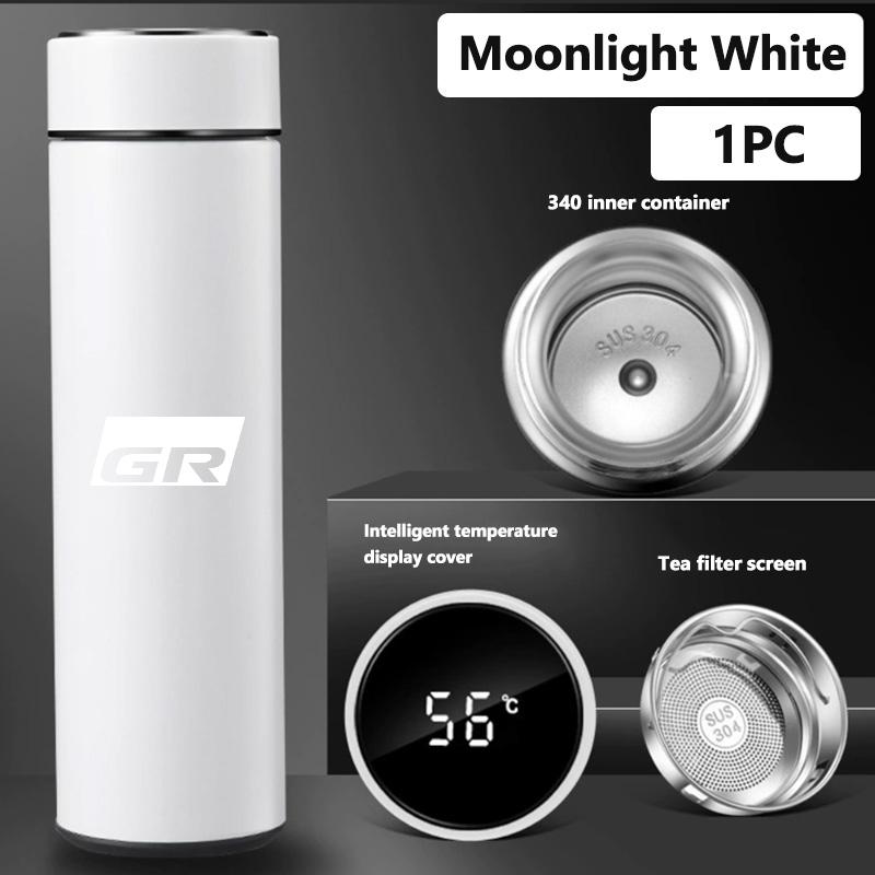 For Toyota Car Logo Badge Intelligent Thermos Cup Auto Smart Digital Thermos Cups Supra Aygo Prado RAV4 Hilux Yaris Corolla