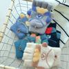 8-15 years old children's gloves cute cartoon cold-proof boys and girls knitted wool half-finger autumn and winter flip cover medium and old children