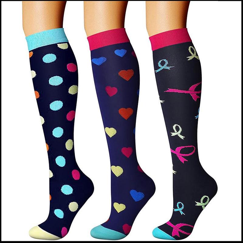 Compression Knee-high Socks Set for Running and Sports - Graduated Support, Multiple Pairs (3/4/6/8)