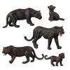 1/5Pcs PVC Leopard Model Realistic Roaring Walking Leopard Figurine Statue Sculpture Desktop
