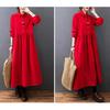 Corduroy Shirt Loose Long Maxi Plus Solid with Pockets 8 [YYQ-SHOP] Women's Dress, Fit, Sleeves, Length, Spring, Autumn, Winter, Sizes, A-Line,