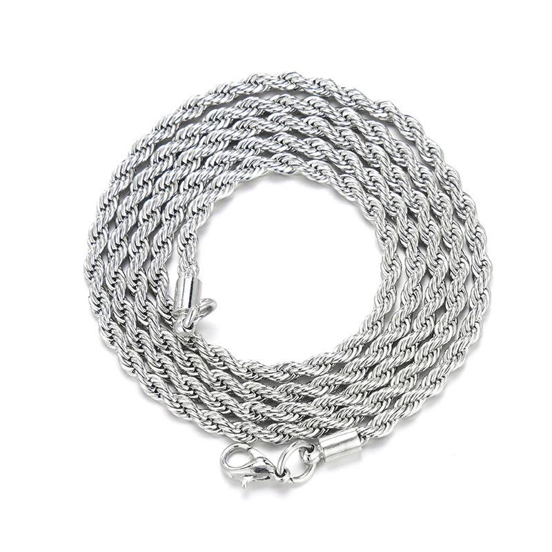 European & American Full Diamond "ANGEL" Cursive Pendant Necklace - Hip Hop Style