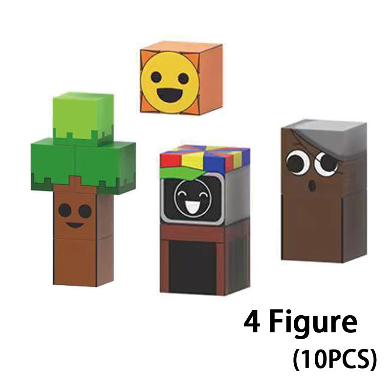 Magnetic Building Block Sprunki Magnet Cube Mine World Kid Gift Set for Boy Girl Children Age 3+ DIY Model STEM Sensory MusicToy