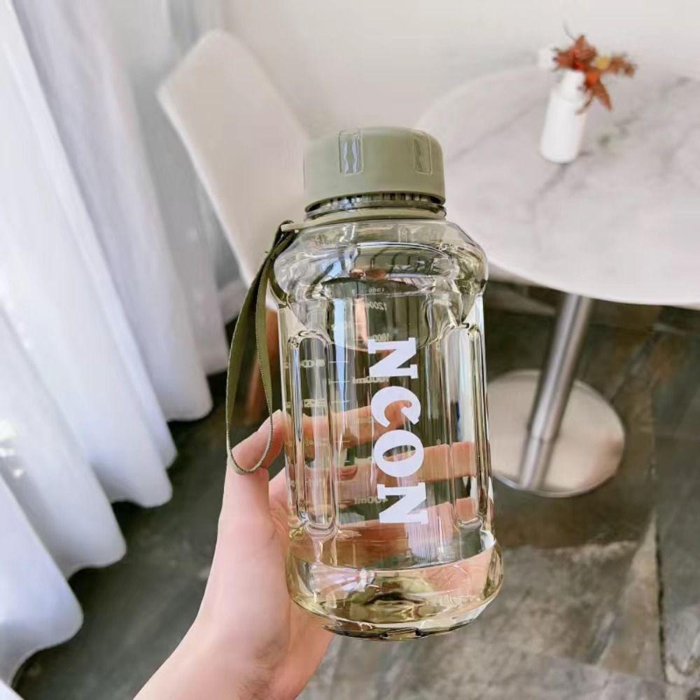 850/1100/1300ml Drinking Cup Leakproof Travel Kettle Outdoor Sports Clear Water Bottle