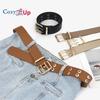 Punk Double Exhaust Eye Hollow Decorative Wide Belt Female