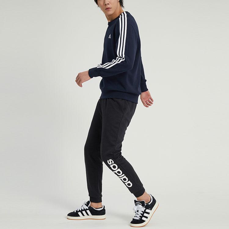 adidas 3 Stripes Sweatshirt Men's Navy Blue IC9318