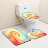 Creative Door Mat Bathroom Toilet Three-Piece Floor Mat Bedroom Living Room Sand Carpet