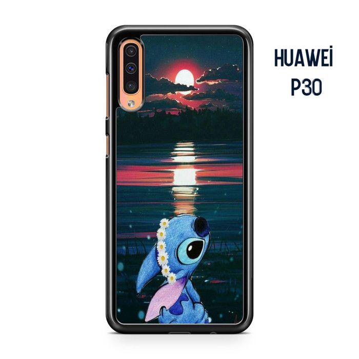 Coque de téléphone - Coque en Folie - Compatible Huawei P30 Stitch Disney Lilo et Stitch Elsa Ref 1980