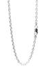 Silver 925 Cut Azuki Chain Width Length Necklace Chain Chain Necklace Long Necklace Chain Only Beautiful Elegant Adult [Shinjuku Ginnokura] 4-sided