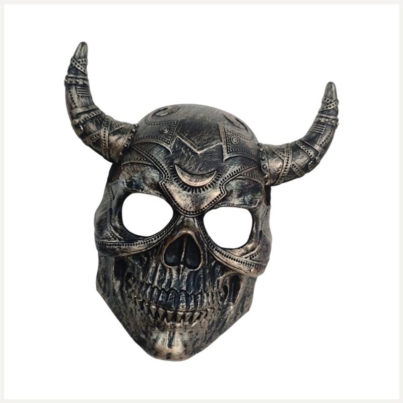 Maschera Demoni Spaventosi Maschera Integrale Maschera con Corna da Diavolo Maschera da Festa Maschere di Carnevale