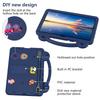 For Samsung Galaxy Tab S10+/S9+/S9 FE+ Case Kids Cartoon Patterns Hand Grip Kickstand Tablet EVA Cover