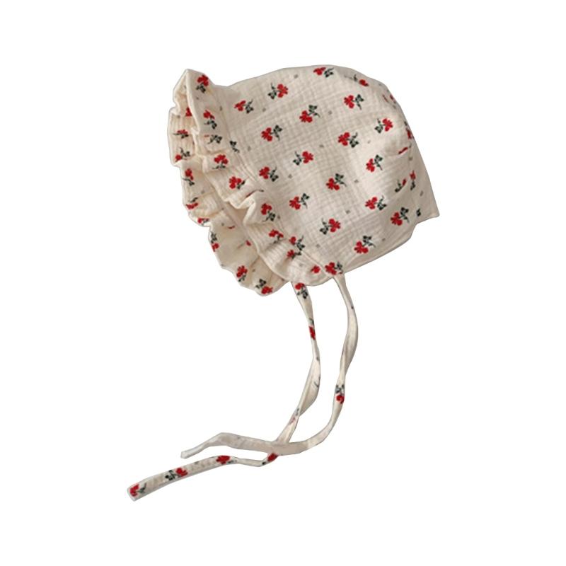 Verstellbare Spitze Baby Mädchen Haube Hut Prinzessin Stil Sommer Mütze Niedlich & Bequem Baby Hut für Neugeborene Säugling Prinzessin