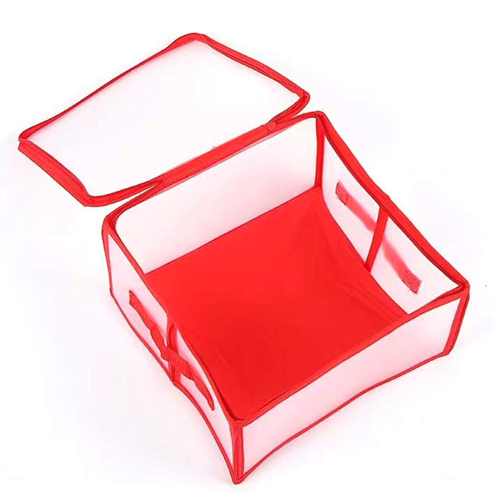 Red Plastic Ornament Storage Box Simplify Stackable Ornament Storage Box For Home Use