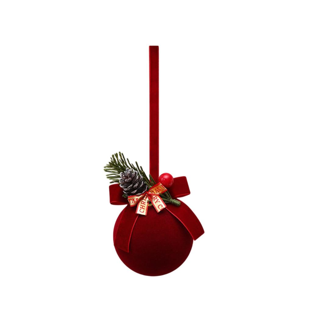 Christmas Bell Decoration Pendant Christmas Plush Bell Showcase Christmas Tree Decoration Pendant