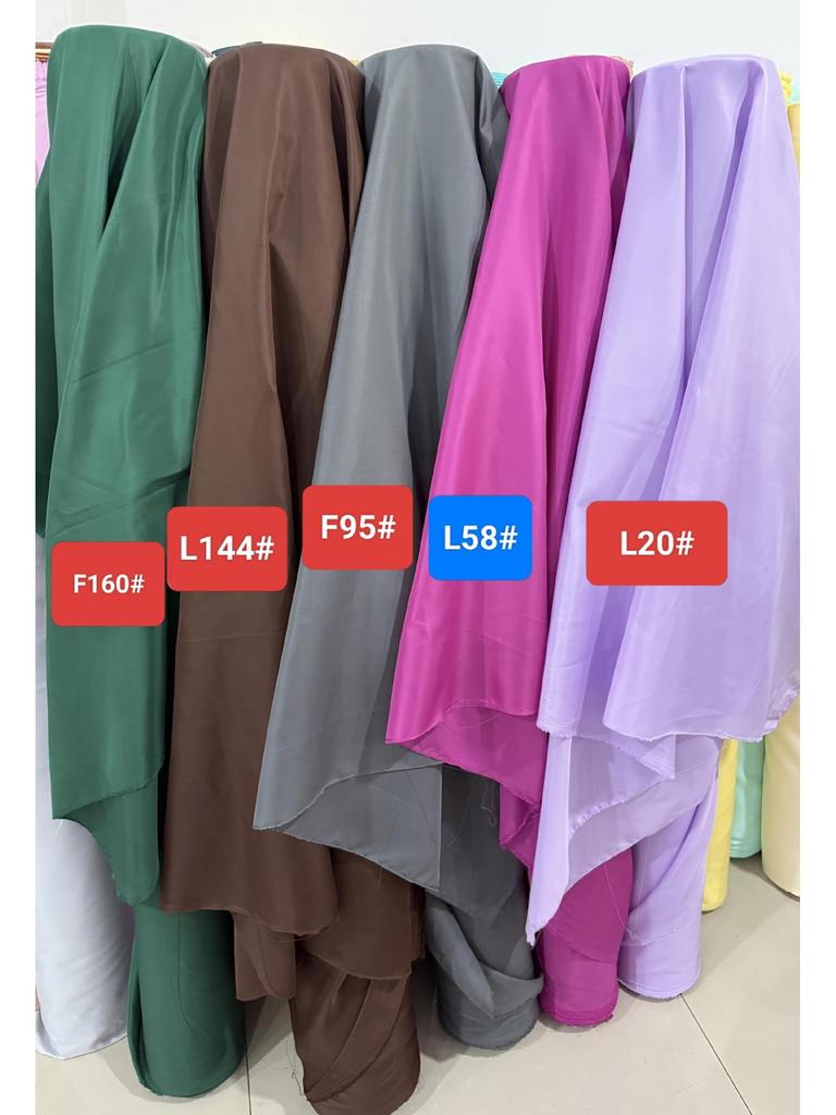 Polyester Pongee Solid Color Lining for Suits and Cashmere Coats
