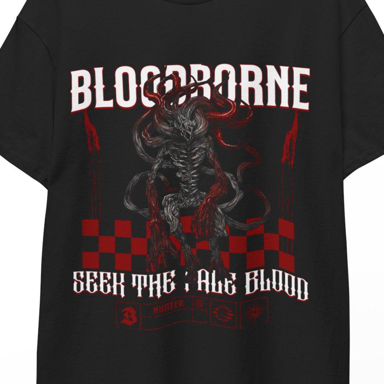 Bloodborne Hunters Dream TShirt Gothic Dark Fantasy Game Shirt Lovecraftian Beast Hunt Aesthetic Tee for Fans and Gamers Gift 2XL