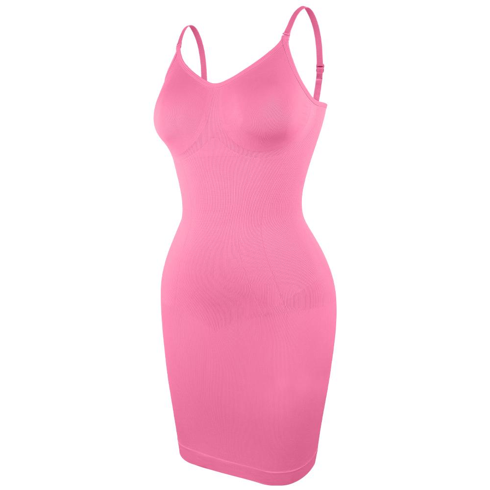 Intimo modellante da donna, sottoveste intera, controllo della pancia, mini abito sottoveste, modellante liscio per il corpo, spalline senza cuciture, lingerie