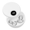 Open Ear Clip Headphones 360° Rotating Case, Wireless Bluetooth 6.0 Earphones Built-in Microphone and Ear Hook Earbuds Comfortable to Wear Headsets