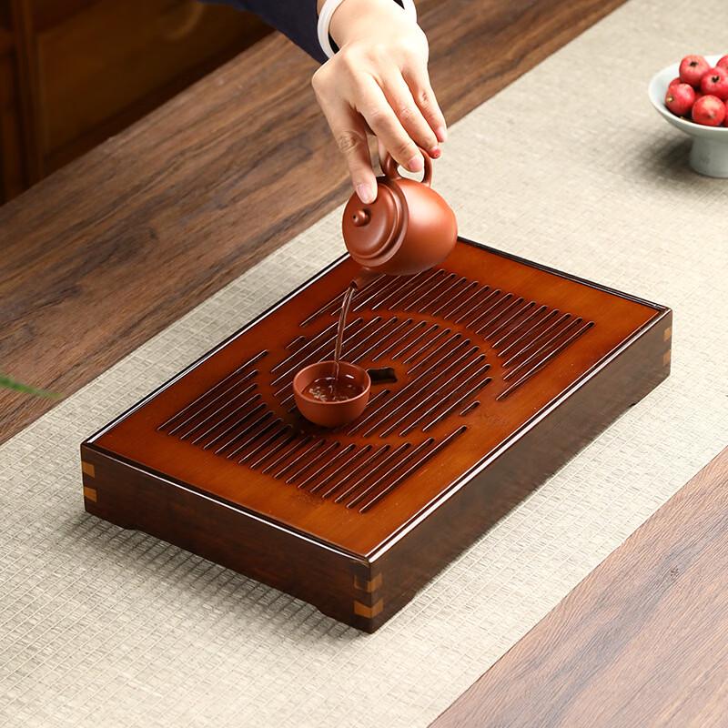 Chaxun Single-Layer Bamboo Dry Brewing Tea Tray
